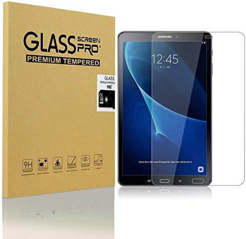 Kiq [2 חבילה] Galaxy Tab A 10.1 SM-T580, SM-T585 [] מגן מסך זכוכית מחוסמת, 9H קשוח 0.30 ממ נטול בועות אנטי-סקרץ '.
